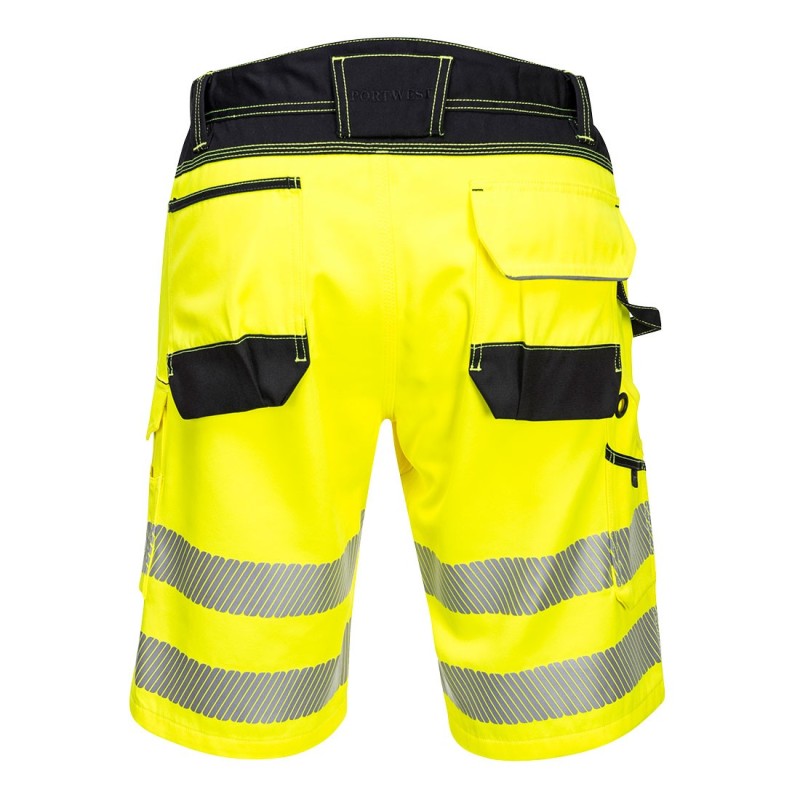 Bermuda PW3 HI-VIS PORTWEST – Haute Visibilité 2 bandes