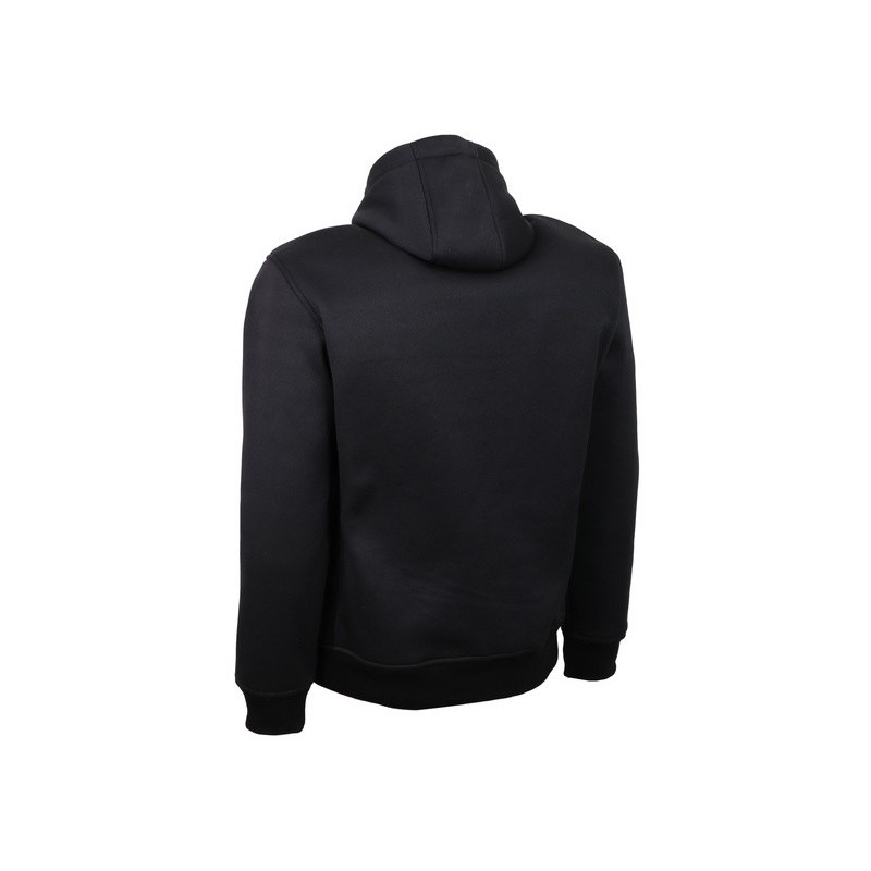 Sweat-shirt travail gris noir 350g/m2 chaud souple confortable Samy