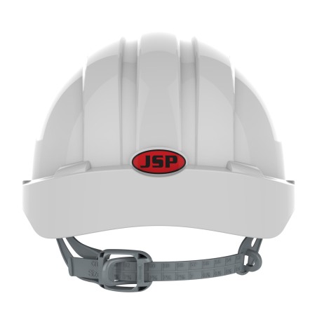 Casque chantier NON ventilé avec visière blanc bleu norme 50365