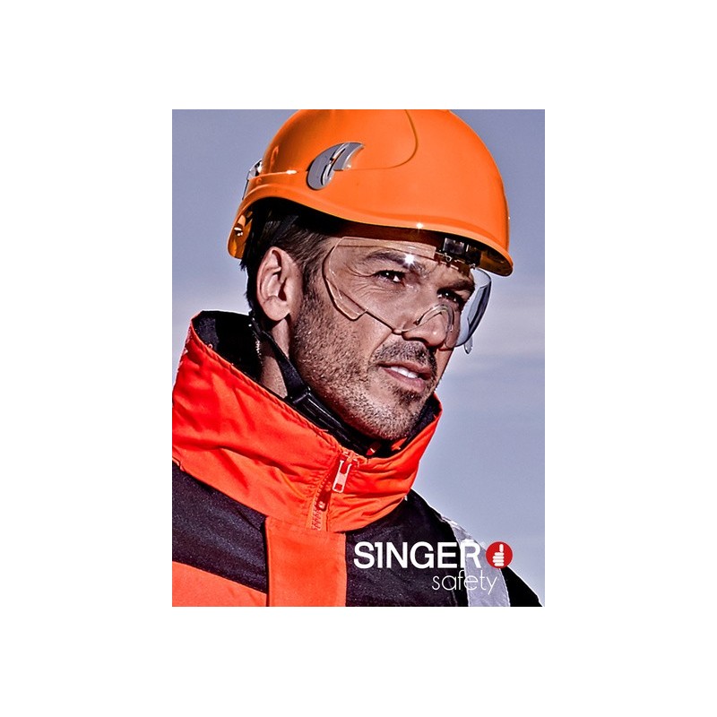 Lunettes de rechange pour casque monteur ALPIN rétractable incolore