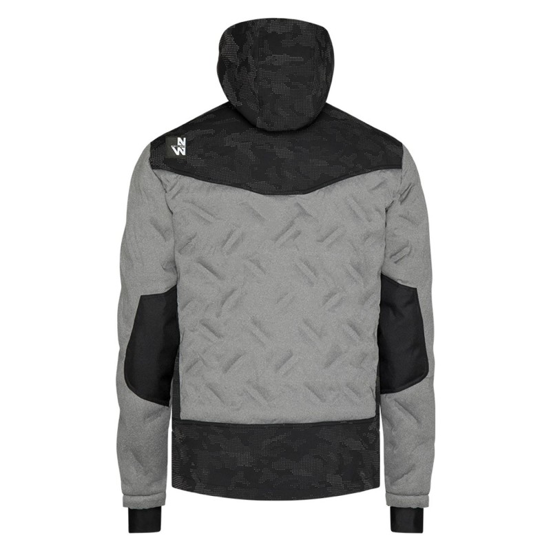 Doudoune de travail softshell gris ou noir BERKUS avec capuche