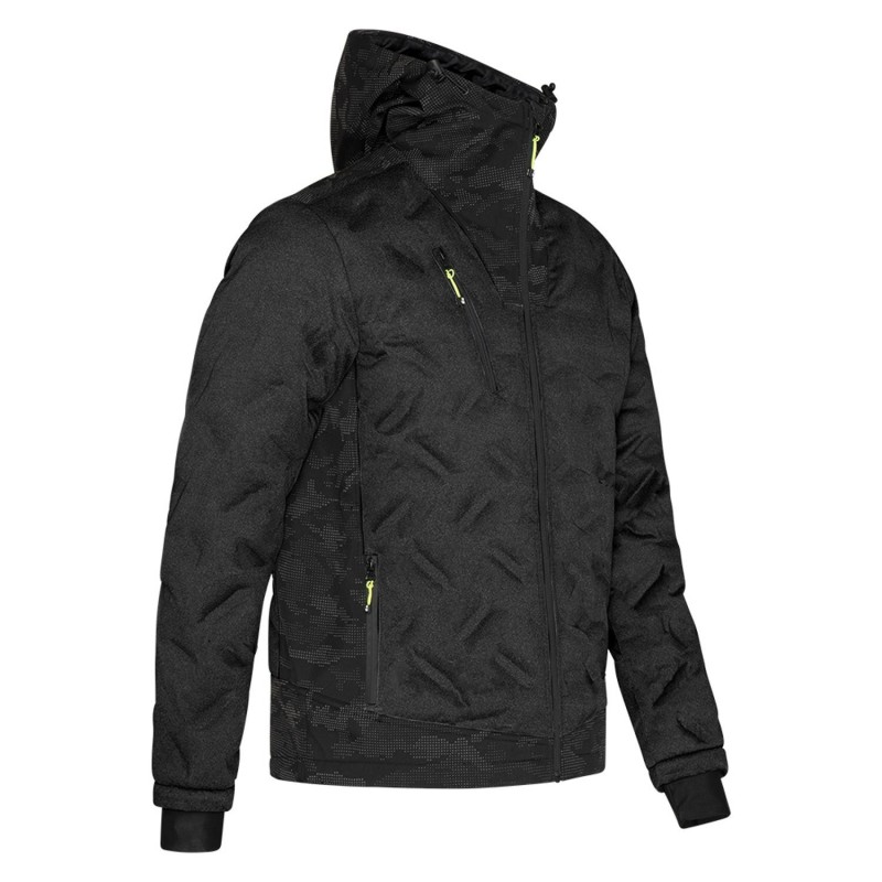 Doudoune de travail softshell gris ou noir BERKUS avec capuche