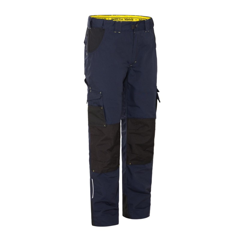 Pantalon de travail gris noir canvas coton homme avec multiples poches