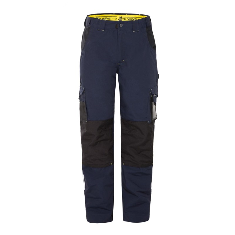 Pantalon de travail gris noir canvas coton homme avec multiples poches