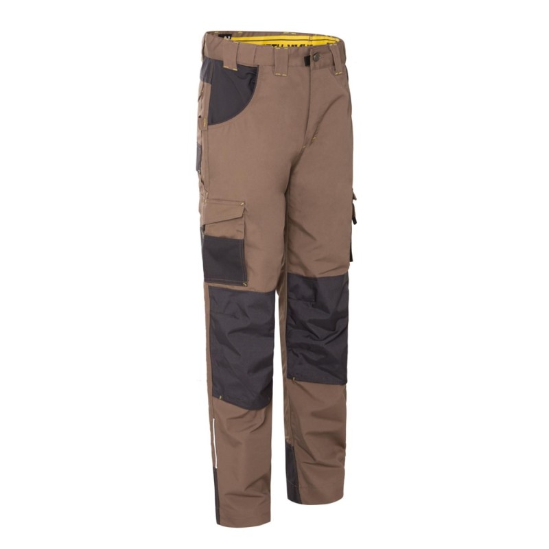 Pantalon de travail gris noir canvas coton homme avec multiples poches