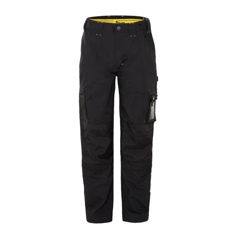 Pantalon de travail gris noir canvas coton homme avec multiples poches