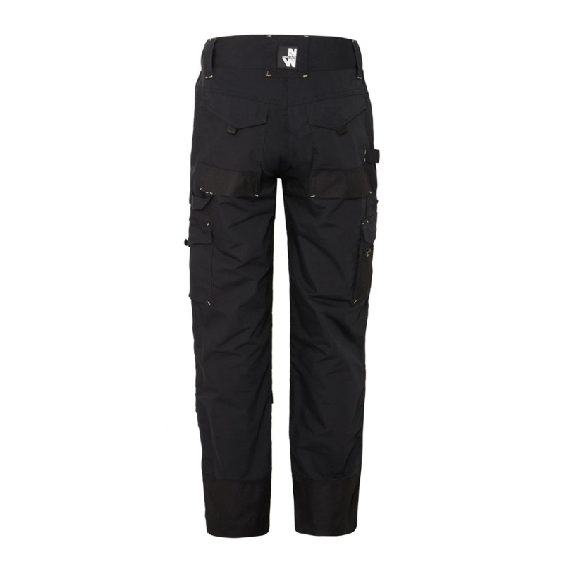 Pantalon de travail gris noir canvas coton homme avec multiples poches