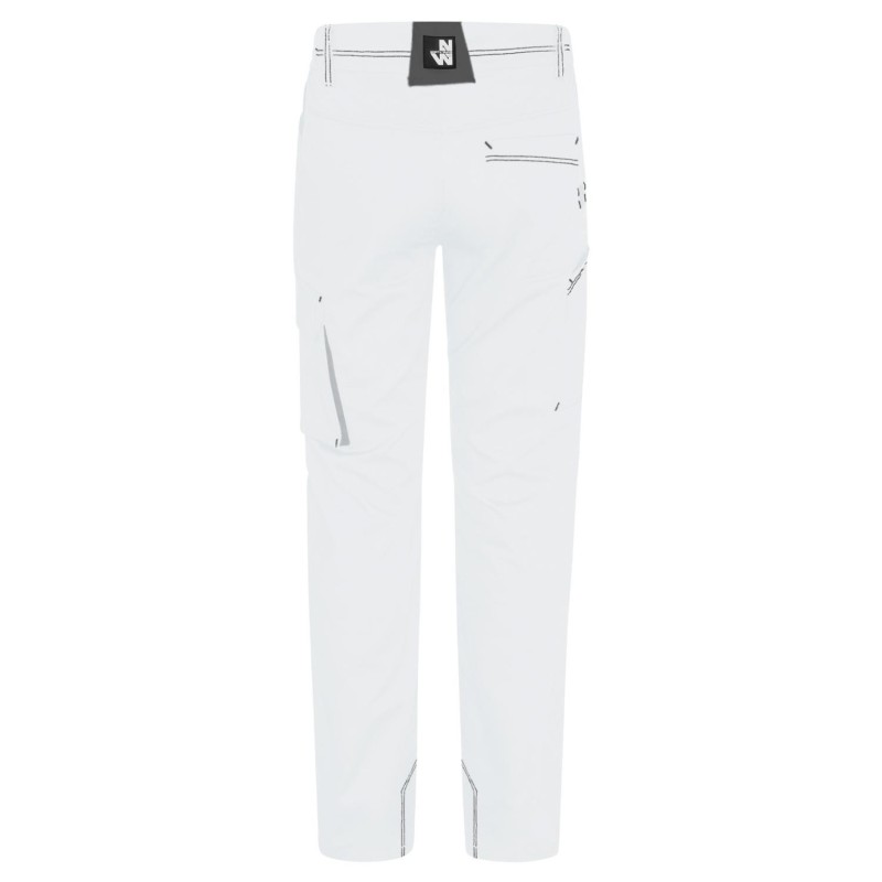 Pantalon de travail gris noir canvas coton homme avec multiples poches