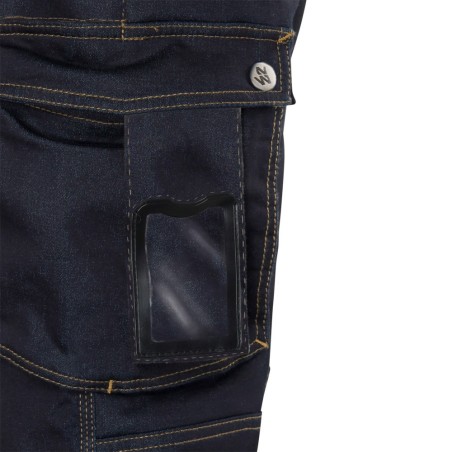 Pantalon de travail denim pour homme avec renforts genouillères préformés USAIN