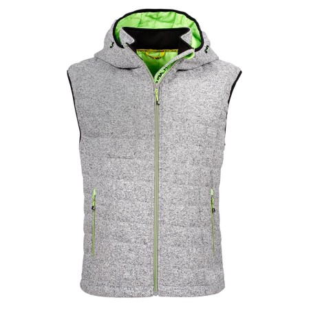 Gilet de travail sans manche gris chiné ou noir Teddy de North Ways