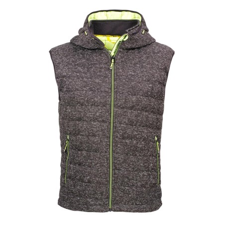 Gilet de travail sans manche gris chiné ou noir Teddy de North Ways