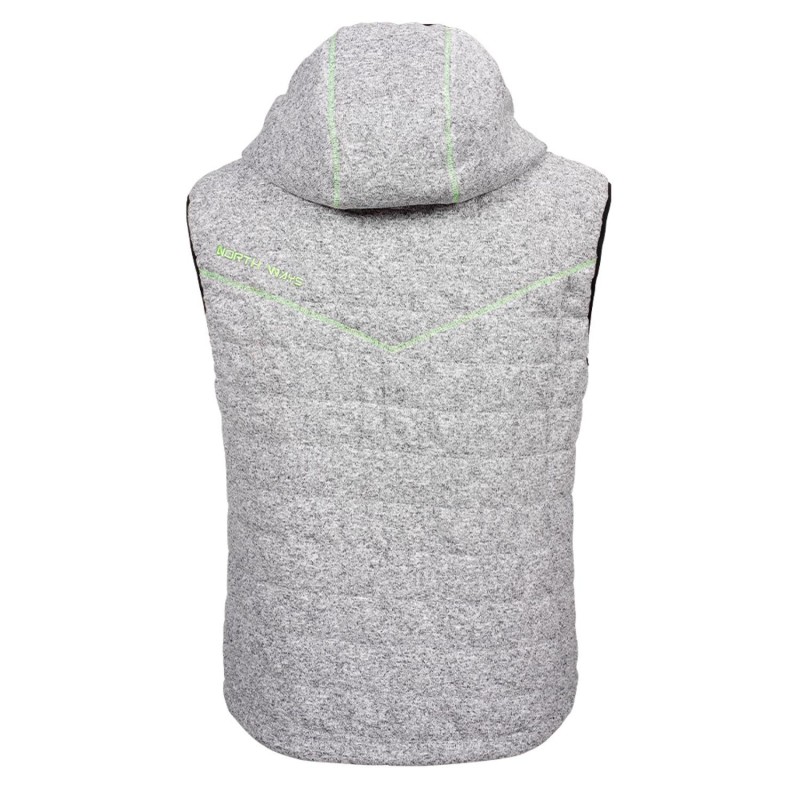 Gilet de travail sans manche gris chiné ou noir Teddy de NINE WORTHS