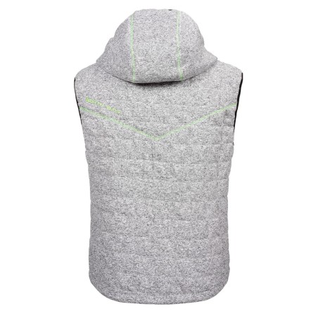 Gilet de travail sans manche gris chiné ou noir Teddy de North Ways