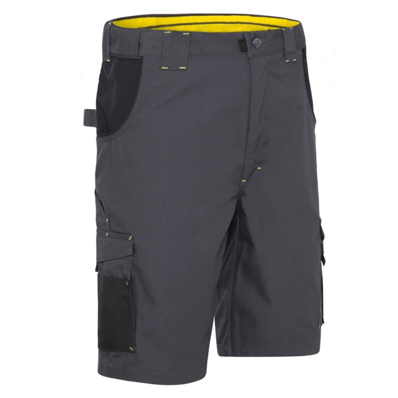 Bermuda de travail stretch renforcé HUGUES Nine Worths gris face avant