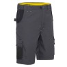Bermuda de travail stretch renforcé HUGUES Nine Worths gris face avant