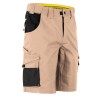 Bermuda de travail stretch renforcé HUGUES Nine Worths beige face avant