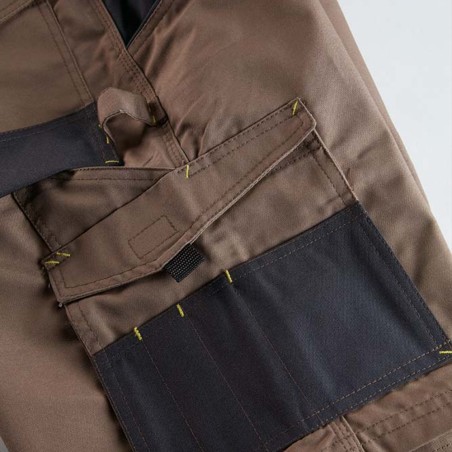 Détail renfort poche bermuda HUGUES Nine Worths marron