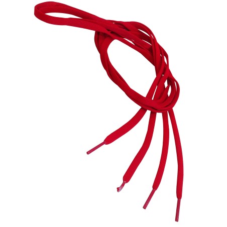 Paire de lacets plats pour chaussures de travail 130 cm rouge