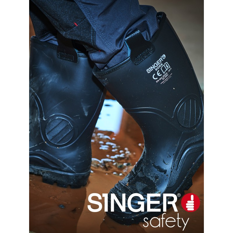 Paire de bottes en pvc fourrées complètement étanche S5 SRC BORN
