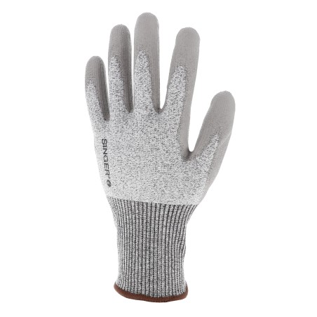 Paire de gants anti coupure niveau C poignet tricot et enduction paume