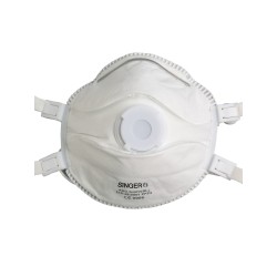 Demi-masque filtrant FFP3 NR D confort boite 5 masques pince nez valve