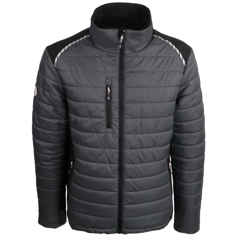 Veste bi-matière chaude polyamide et ripstop élasthanne, coupe femme