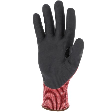 Paire de gants rouge anti coupure niveau D support PEHD dos non enduit