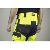 Pantalon multipoche jaune tricolore avec poches genouillères en Oxford - HV DEFENSE LMA