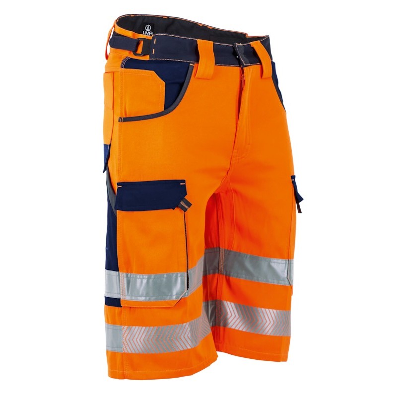 Bermuda CHANDELLE LMA – Haute Visibilité Orange 2 Bandes