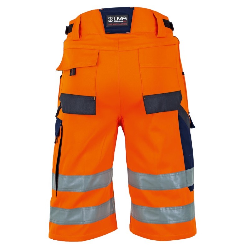 Bermuda CHANDELLE LMA – Haute Visibilité Orange 2 Bandes