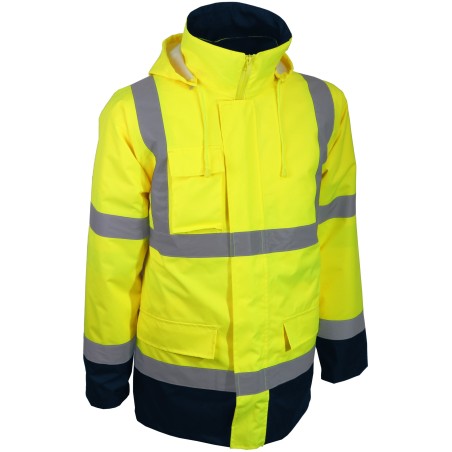 Parka 4 en 1 Haute Visibilité 100 % polyester Oxford enduit TPU PACA/PACO Singer Safety