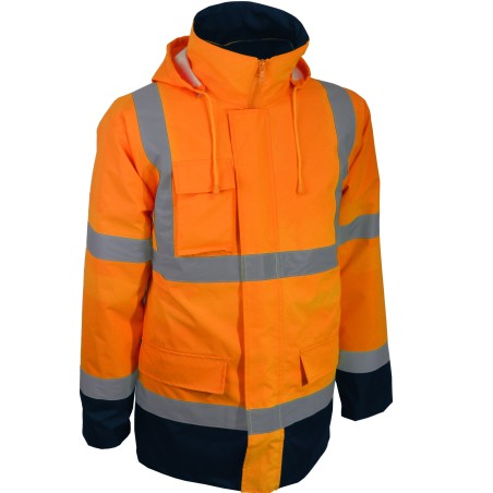 Parka 4 en 1 Haute Visibilité 100 % polyester Oxford enduit TPU PACA/PACO Singer Safety