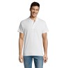 Polo de travail blanc summer 2 sols 100 coton peigne ringspun