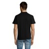 Dos polo noir pour homme cent pourcent coton peigne ringspun