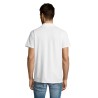 Dos polo blanc pour homme cent pourcent coton peigne ringspun