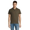 Polo de travail vert army summer 2 sols 100 coton peigne ringspun