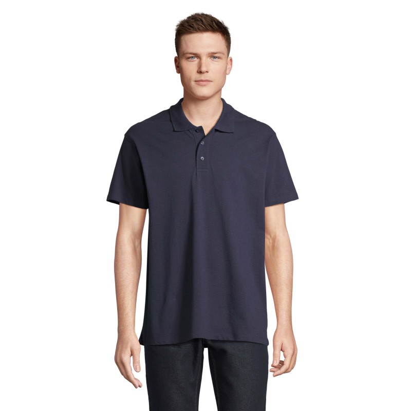 Polo de travail french marine summer 2 sols 100 coton peigne ringspun