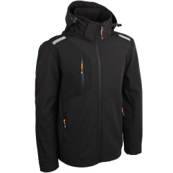 Veste softshell avec capuche, déperlante résistante et chaude