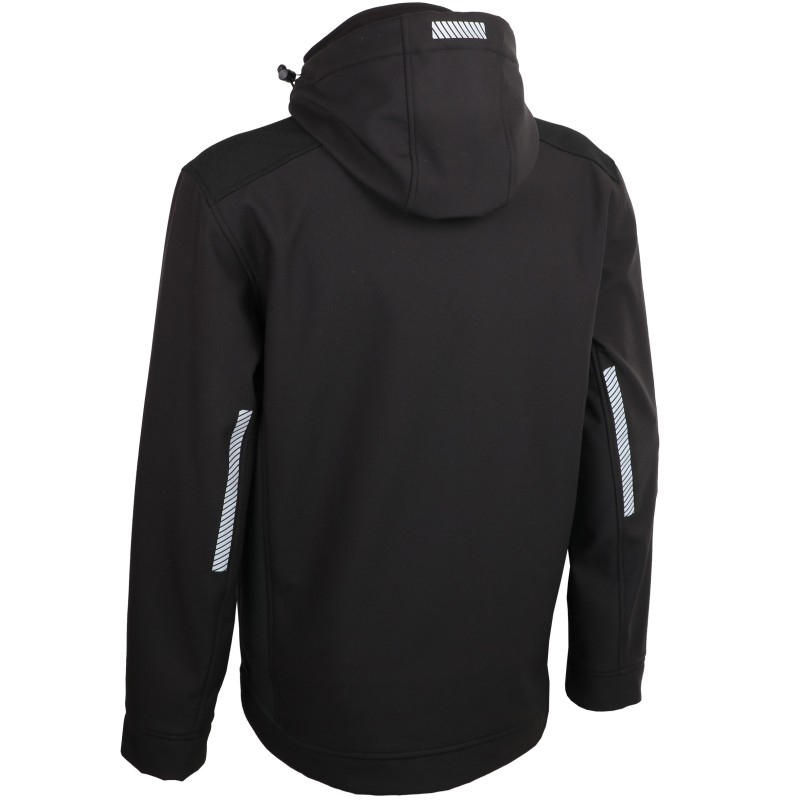Veste softshell avec capuche, déperlante résistante et chaude