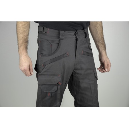 Pantalon de travail bicolore avec poches genouillères Argile de LMA