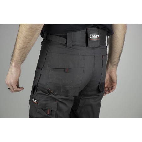 Pantalon de travail bicolore avec poches genouillères Argile de LMA