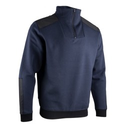 Sweat de travail bleu col camionneur bicolore Bogota de LMA