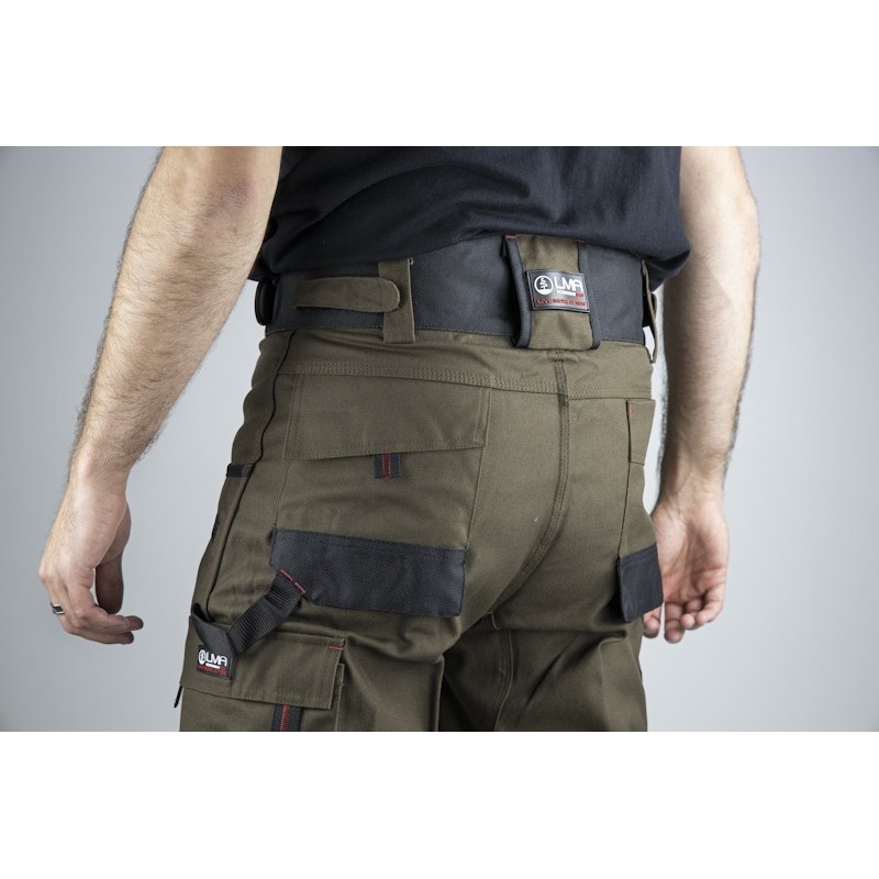 Pantalon de travail bicolore LMA poches genouillères 5 coloris au choix