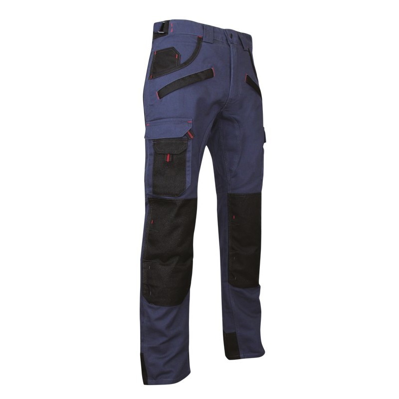 Pantalon de travail bicolore LMA poches genouillères 5 coloris au choix