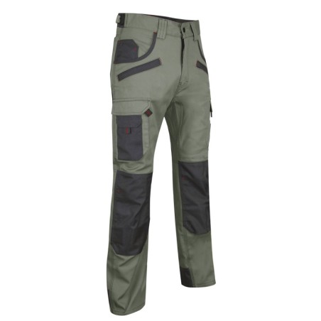 Pantalon de travail bicolore LMA poches genouillères 5 coloris au choix