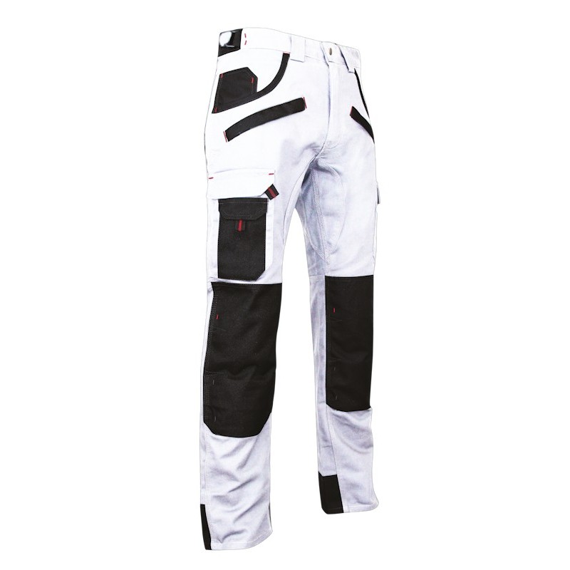 Pantalon de travail bicolore LMA poches genouillères 5 coloris au choix