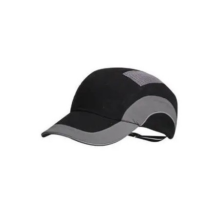 Casquette chantier anti-heurt visiere courte bleu marine gris noir JSP