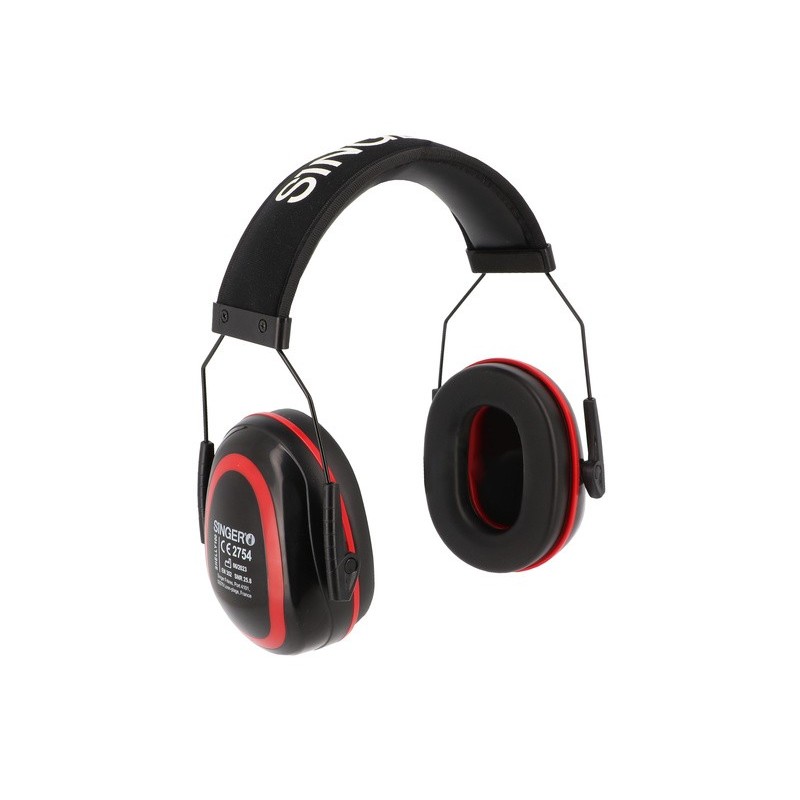 Casque antibruit SNR 25.8 dB, serre-tête avec mousse de confort - SHELLY100 de SINGER