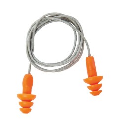 Boite de 200 paires bouchons d’oreille SNR 27 dB avec cordon - HGB250C