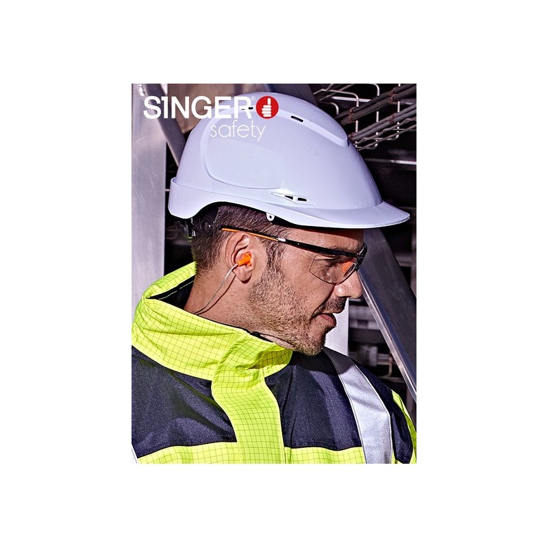 Boite de 200 paires bouchons d’oreille SNR 27 dB avec cordon - HGB250C